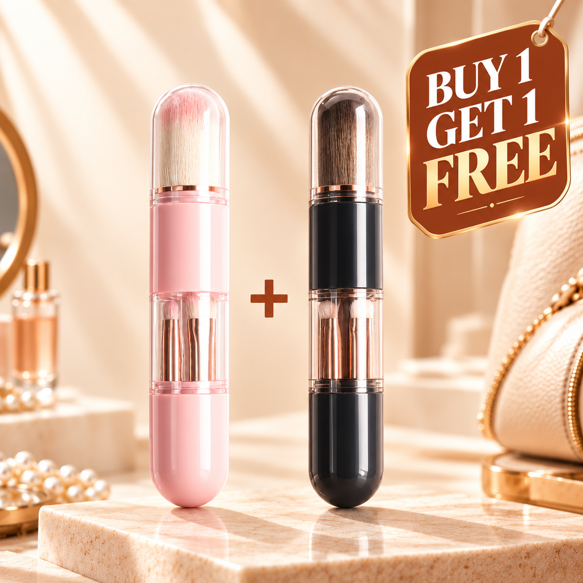 🔥Buy 1 Get 1 FREE🎁 Portable Retractable 6-in-1 Makeup Brush Set