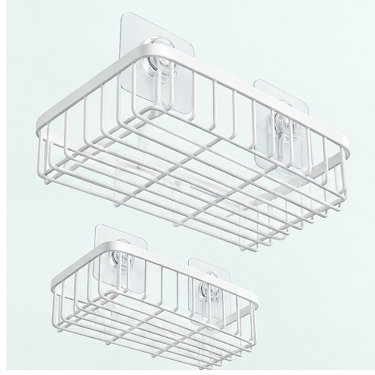 Suction Shower Basket Pair — feature
