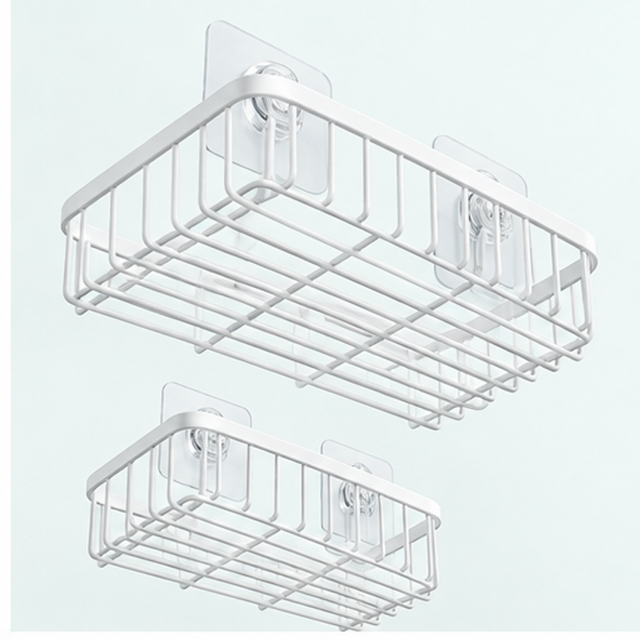 Suction Shower Basket Pair — feature