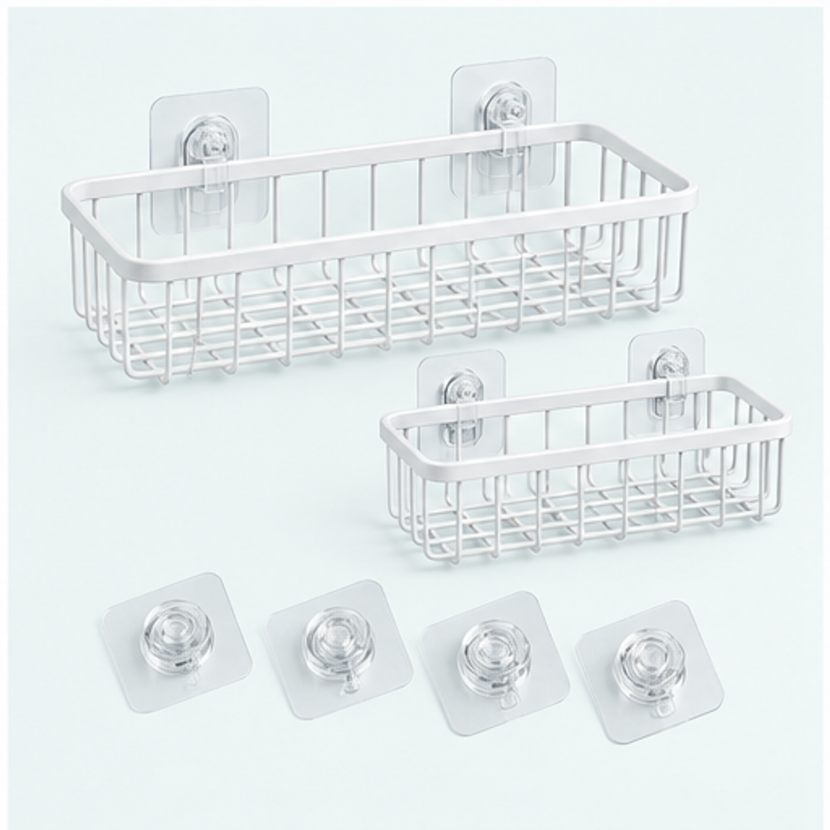 Suction Shower Basket Pair — overview